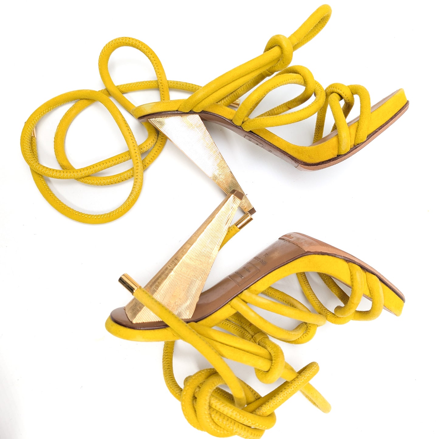 Dsquared2 yellow tie sandals - EU36|UK3|US5