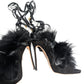Dsquared2 Riri fur sandals - EU39|UK6|US8