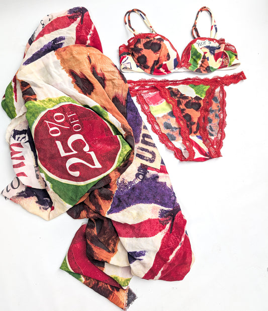 2 pieces and scarf "Victim" Dior by Galliano - S/S 2003