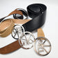 Black leather belt by Galliano Peace and love - S/S 2005