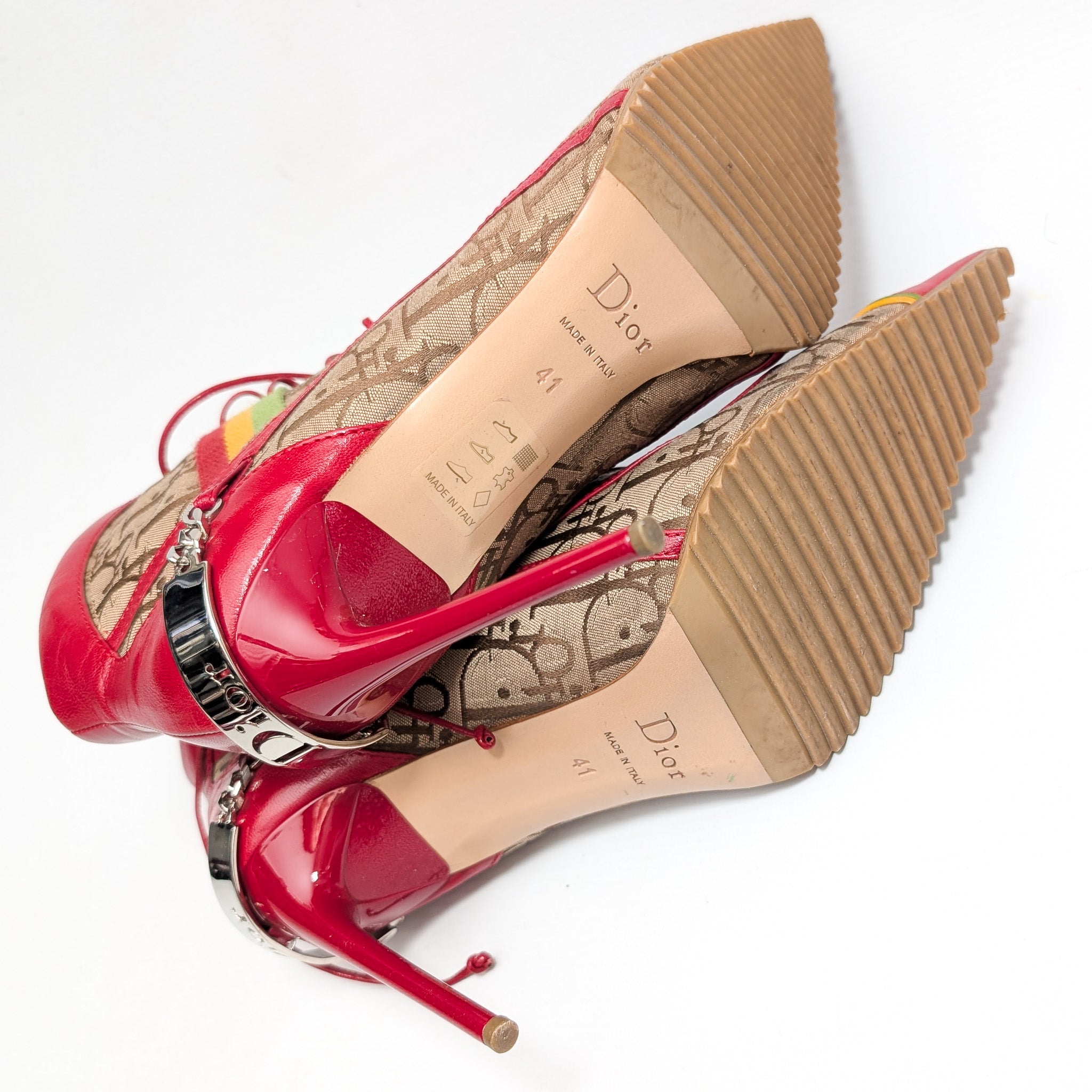 Dior Rasta ankle boots by Galliano 2003 - EU41|UK8|US10 – Al fintage