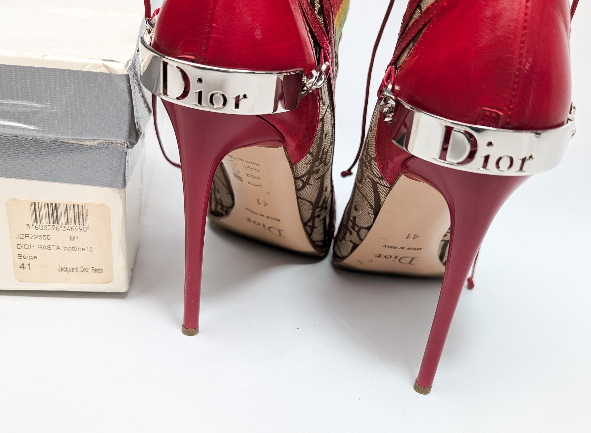 Dior Rasta ankle boots by Galliano 2003 - EU41|UK8|US10 – Al fintage