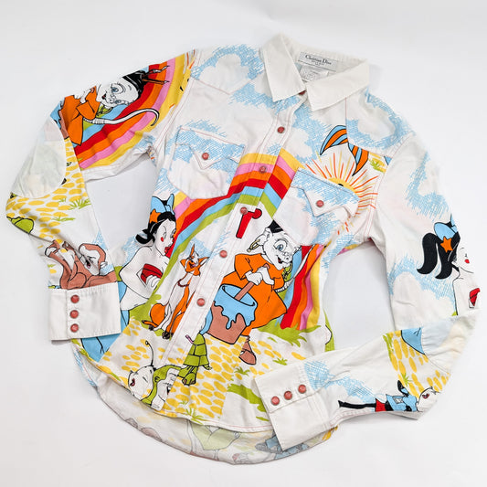 Dior shirt by Galliano - Cartoon Collection 2002