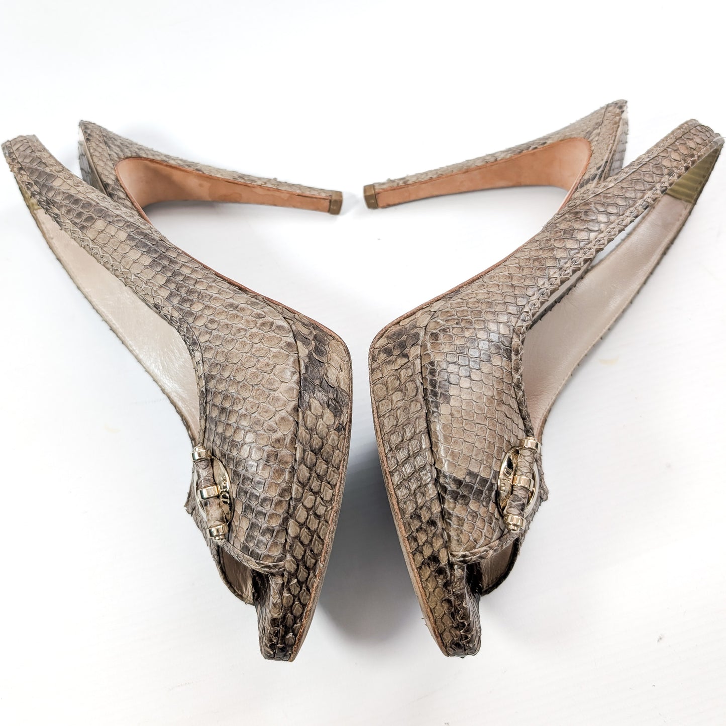 Dior python slingback - EU37|UK4|US6