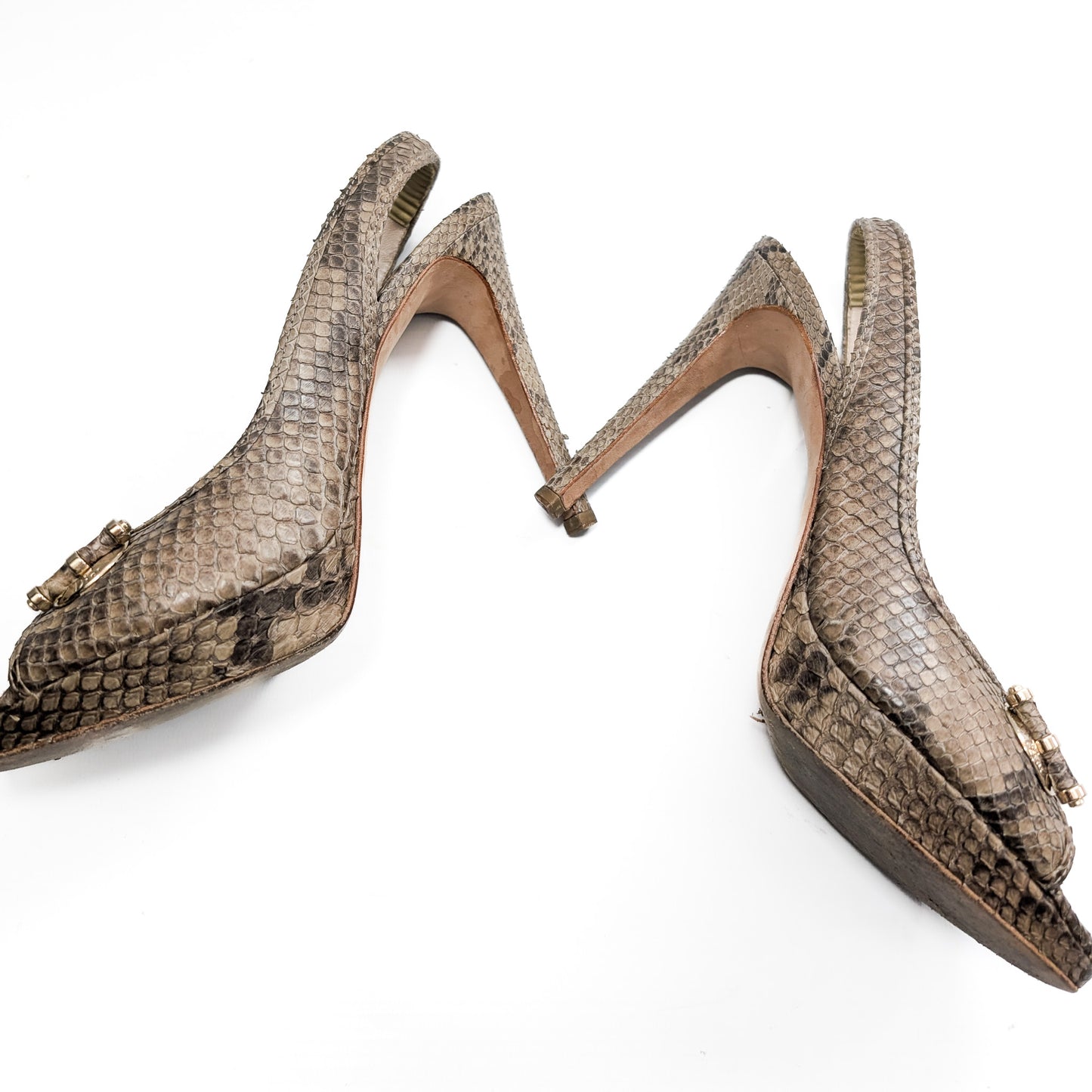 Dior python slingback - EU37|UK4|US6