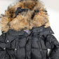 Dsquared2 short black fur puffer jacket