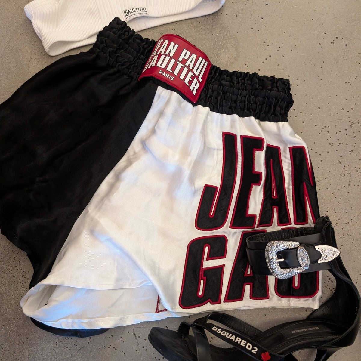 Jean Paul Gaultier boxing shorts