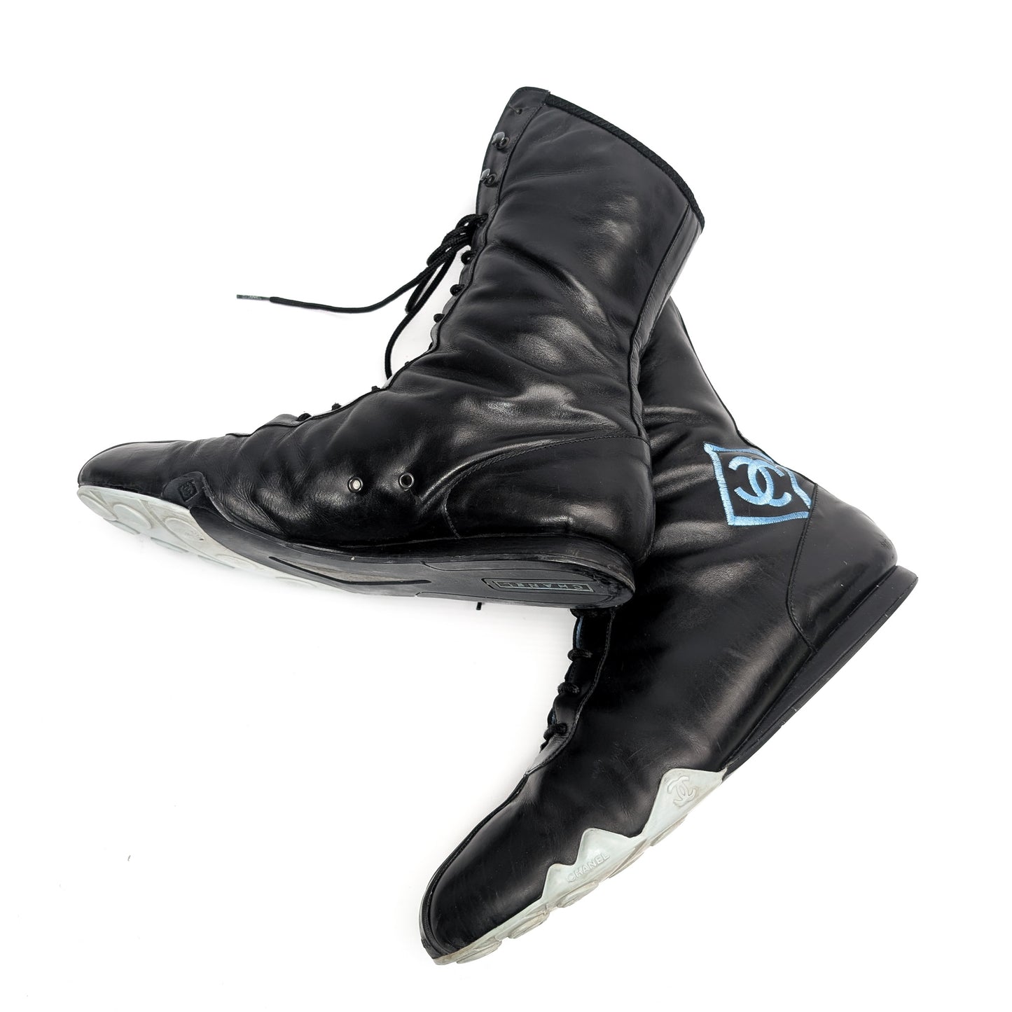 Chanel logo ankle boots - EU41|UK8|US10