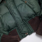 Dsquared2 short puffer jacket in green fur - S