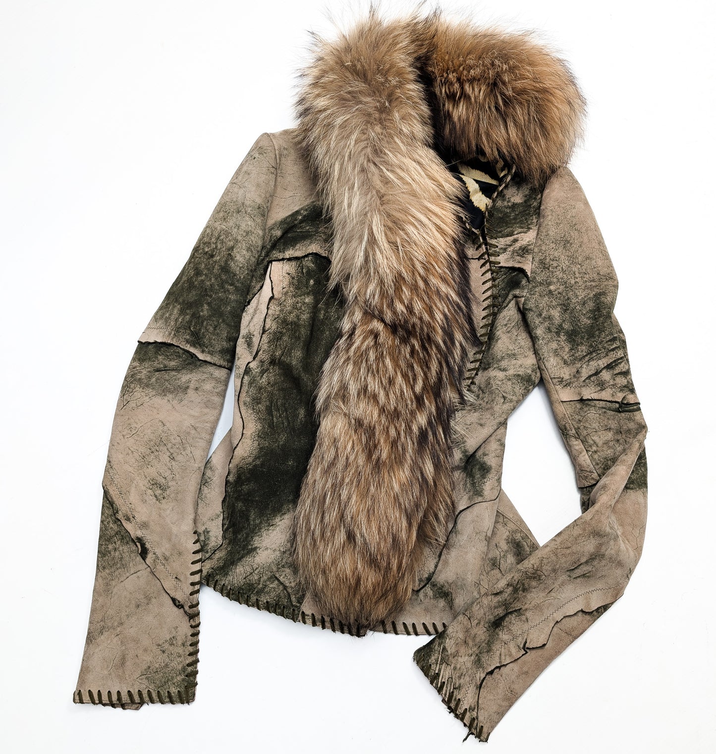 Roberto Cavalli F/W 2001 fur embellished jacket - S