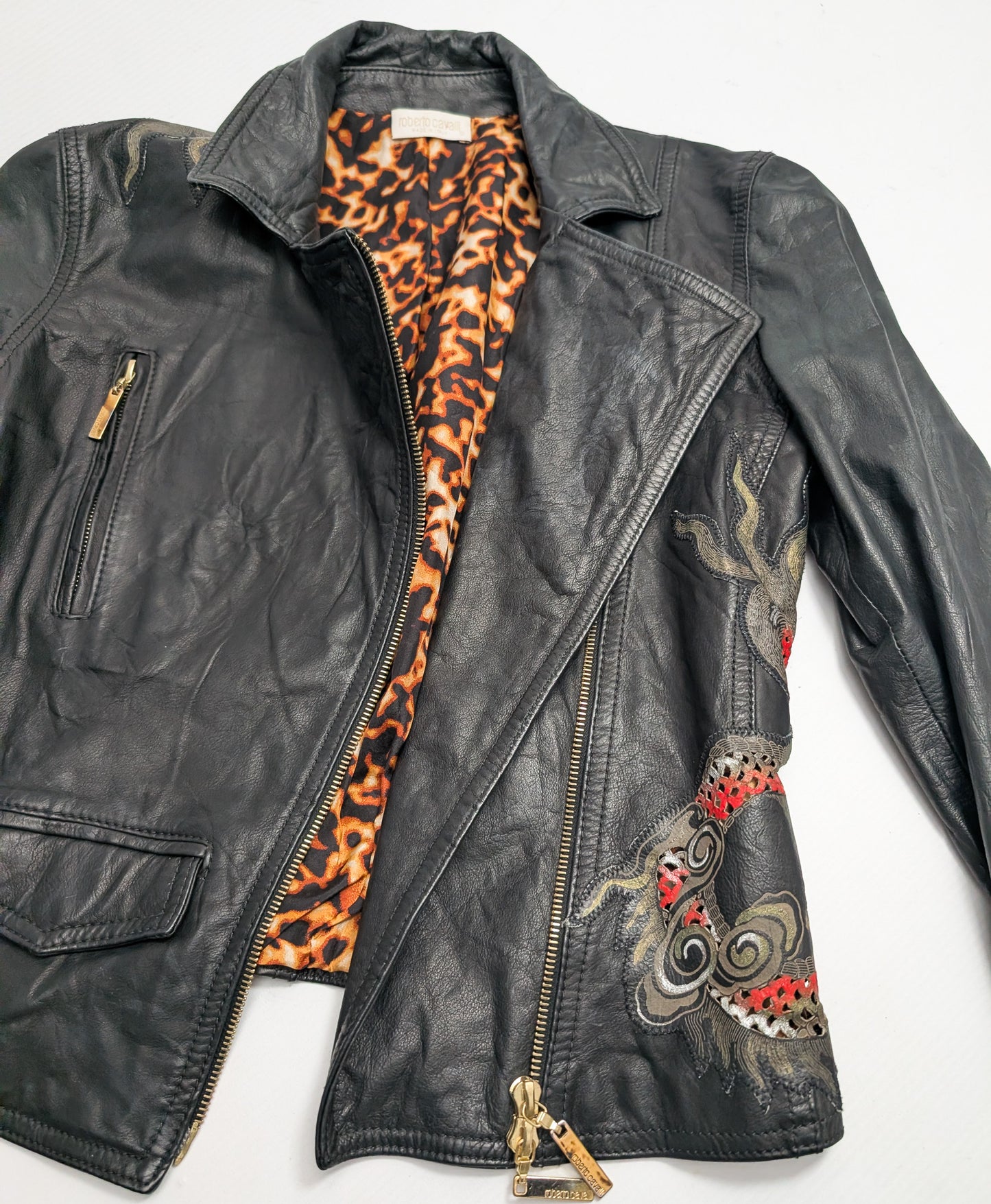 Roberto Cavalli S/S 2003 leather jacket - S