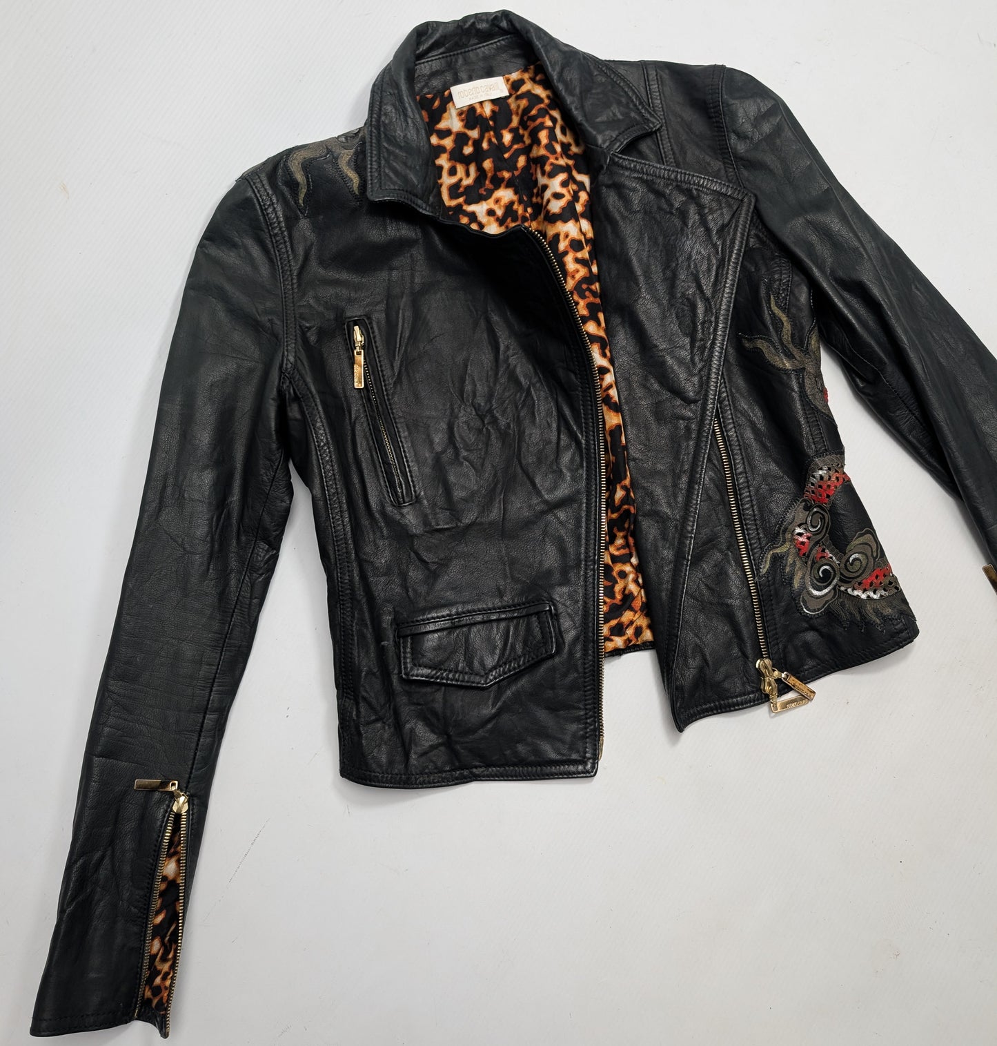 Roberto Cavalli S/S 2003 leather jacket - S