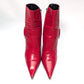 Dior red ankle boots by Galliano - EU41|8UK|10US