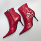 Dior red ankle boots by Galliano - EU41|8UK|10US