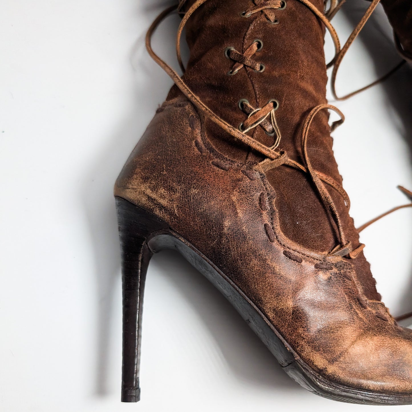 El Dantes leather and fur boots - EU37|UK4|US6