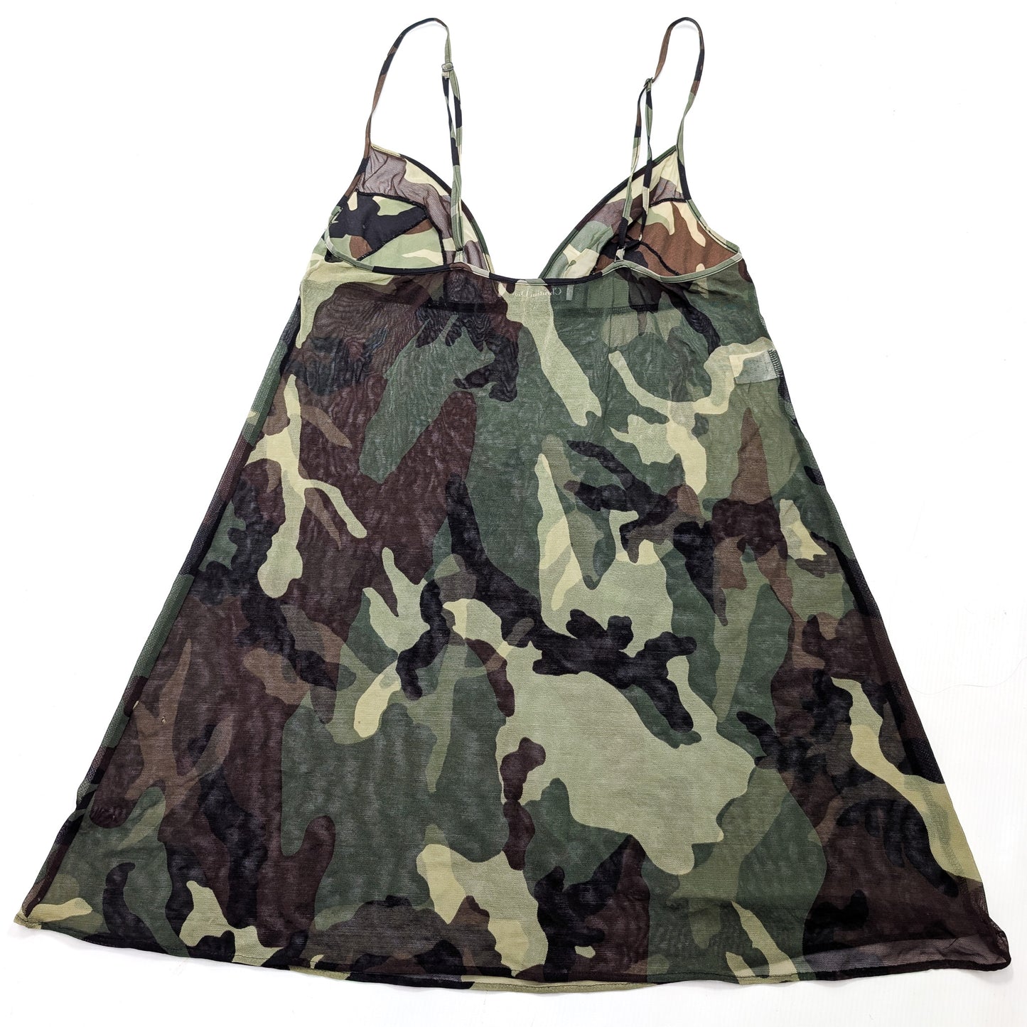 Dior By John Galliano Camouflage Mesh Dress