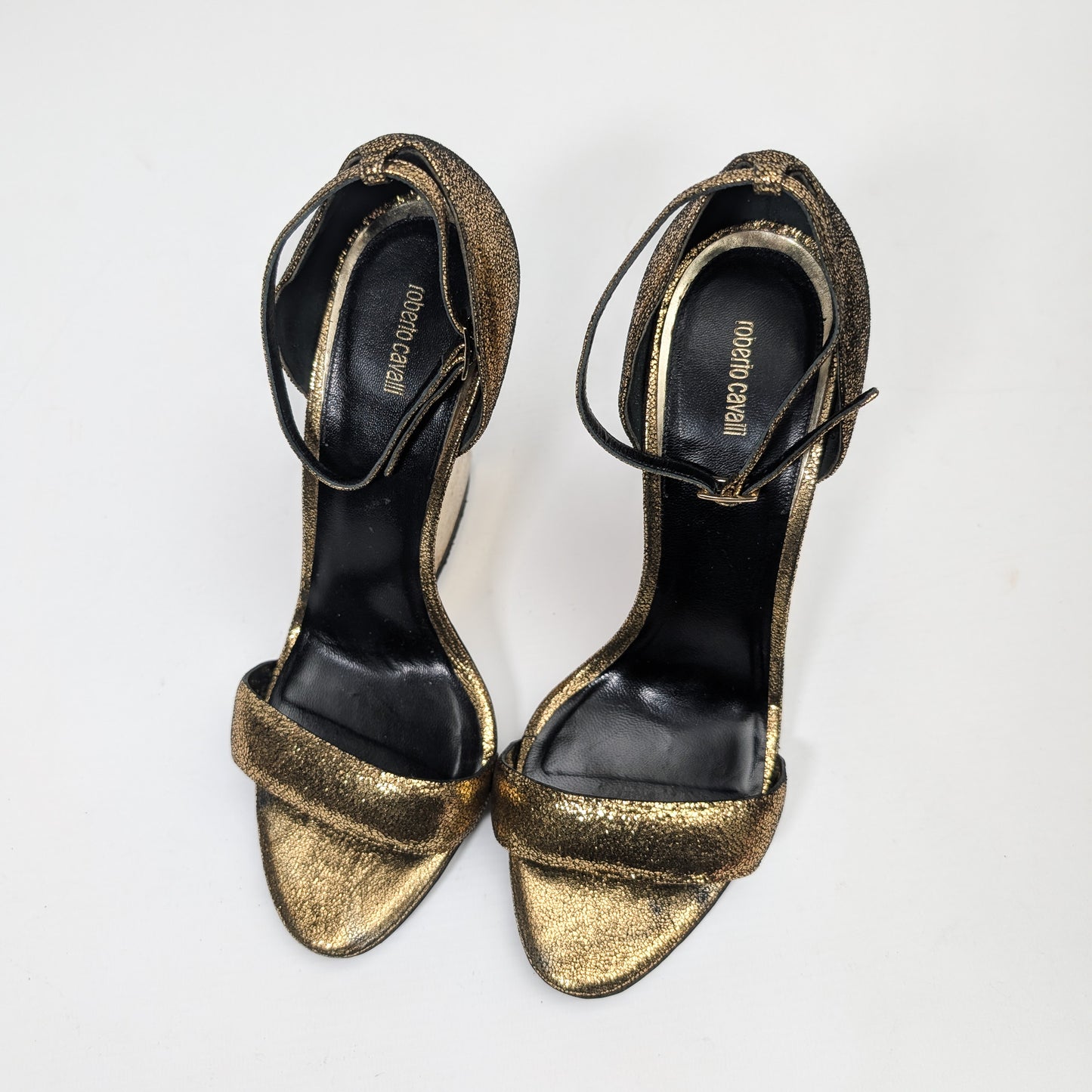 Roberto Cavalli leather sandals - EU39|UK6|US8