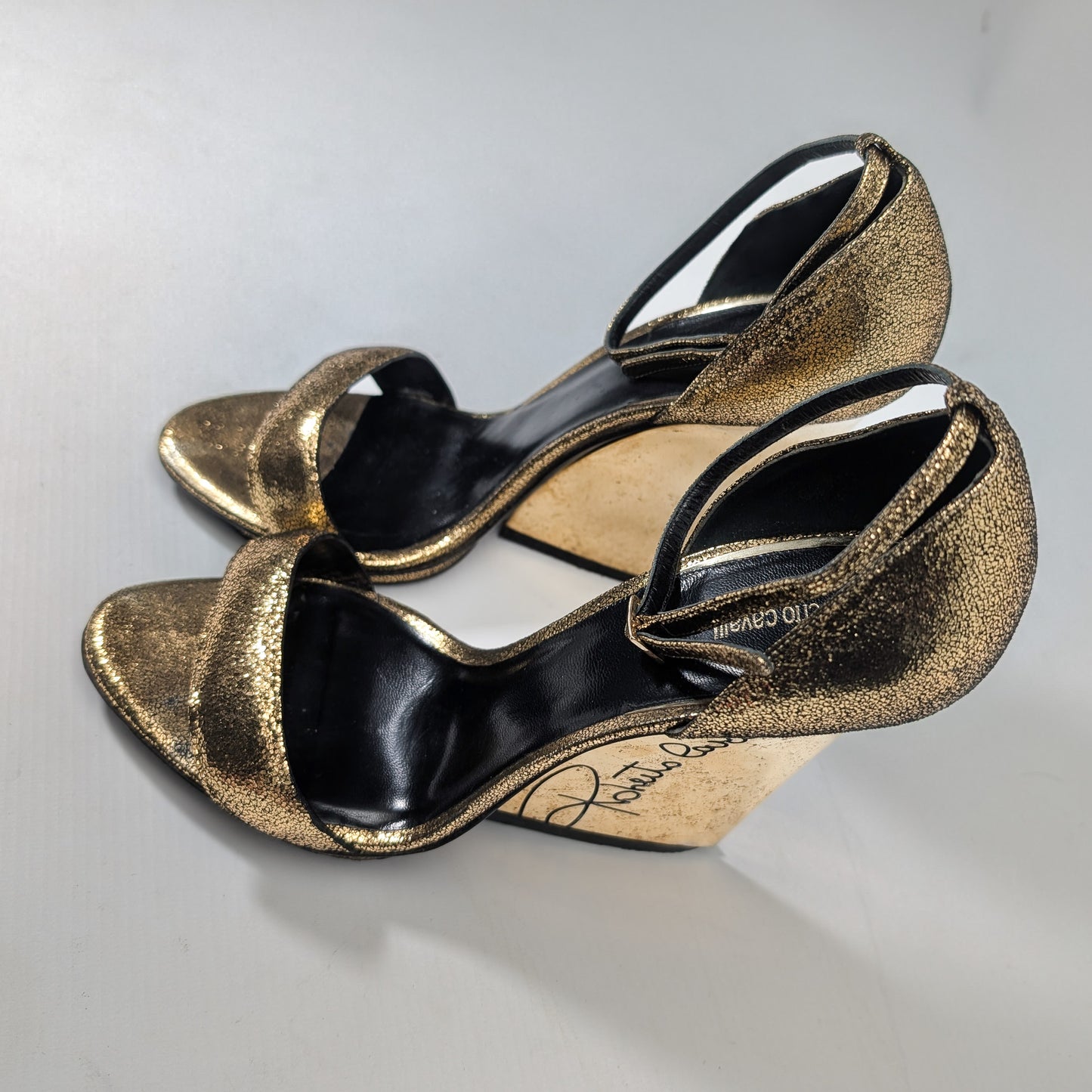 Roberto Cavalli leather sandals - EU39|UK6|US8