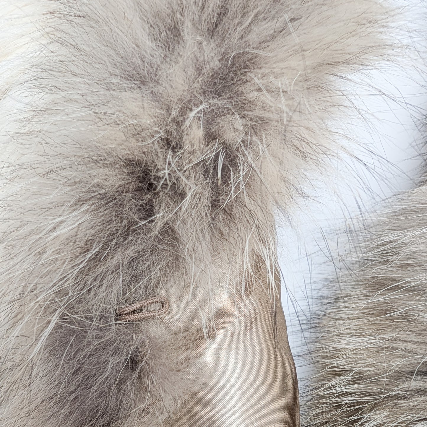 Vintage fur backless top