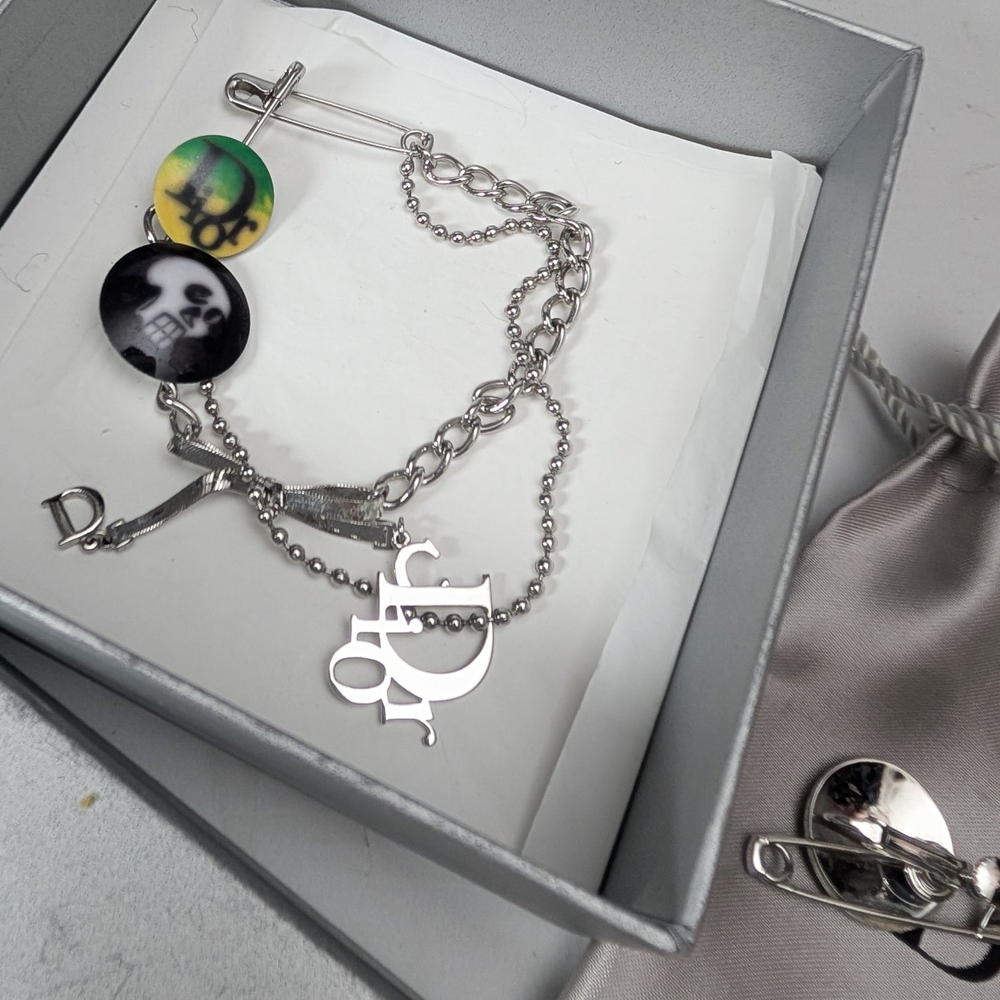 Dior "Hardcore" Earring and Bracelet Set by Galliano - F/W 2003