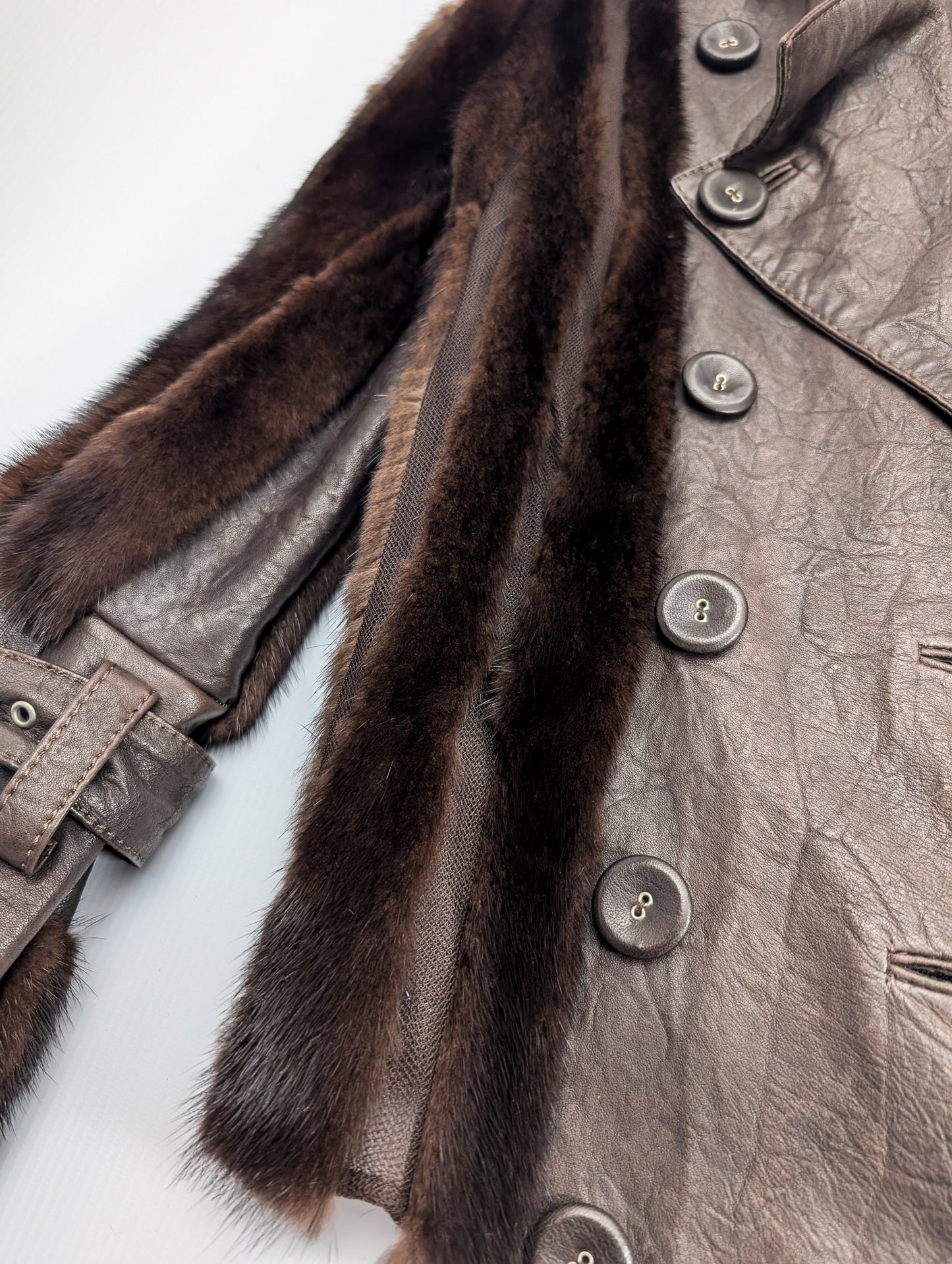 Dior Galliano F/W 2006 Leather and Mink Jacket