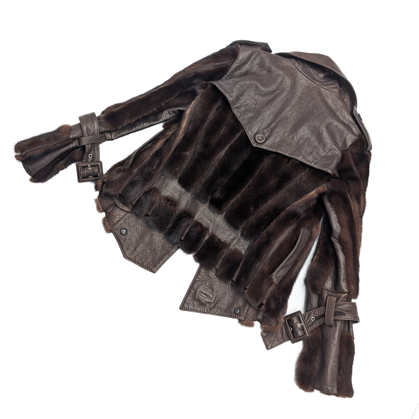 Dior Galliano F/W 2006 Leather and Mink Jacket