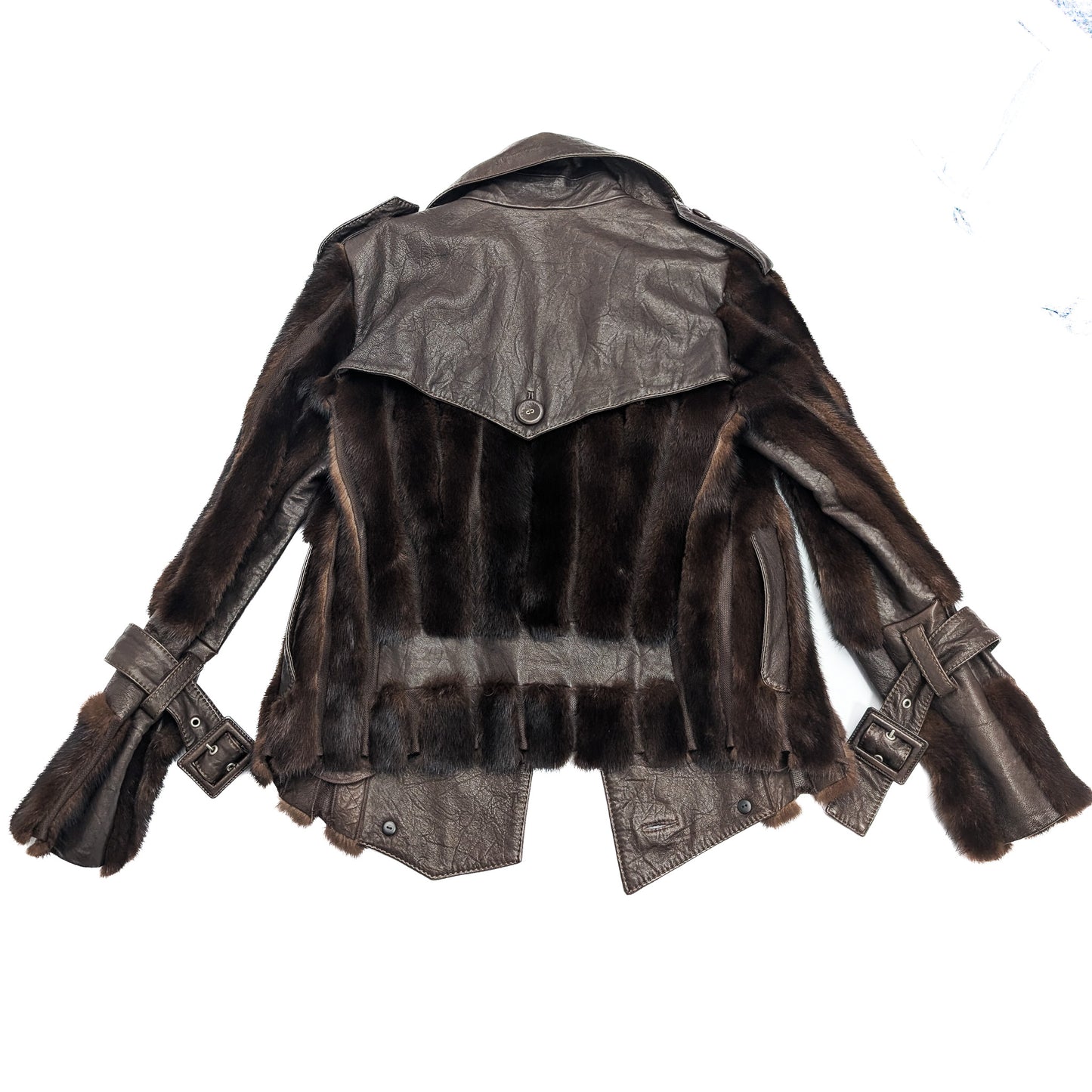 Dior Galliano F/W 2006 Leather and Mink Jacket