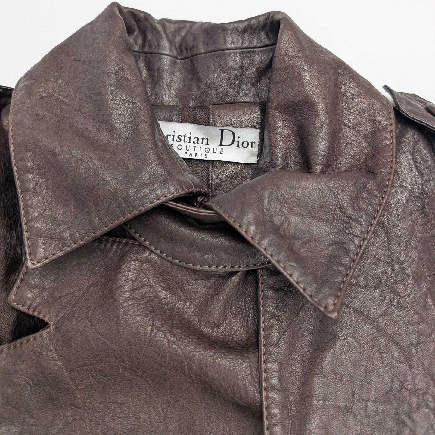 Dior Galliano F/W 2006 Leather and Mink Jacket