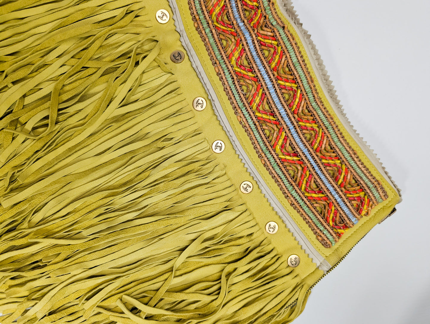 Roberto Cavalli Suede Skirt