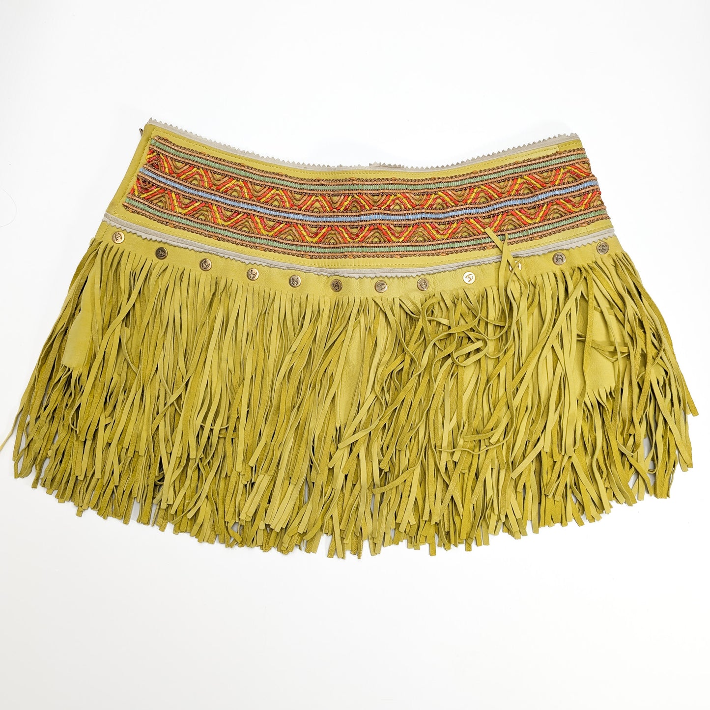 Roberto Cavalli Suede Skirt