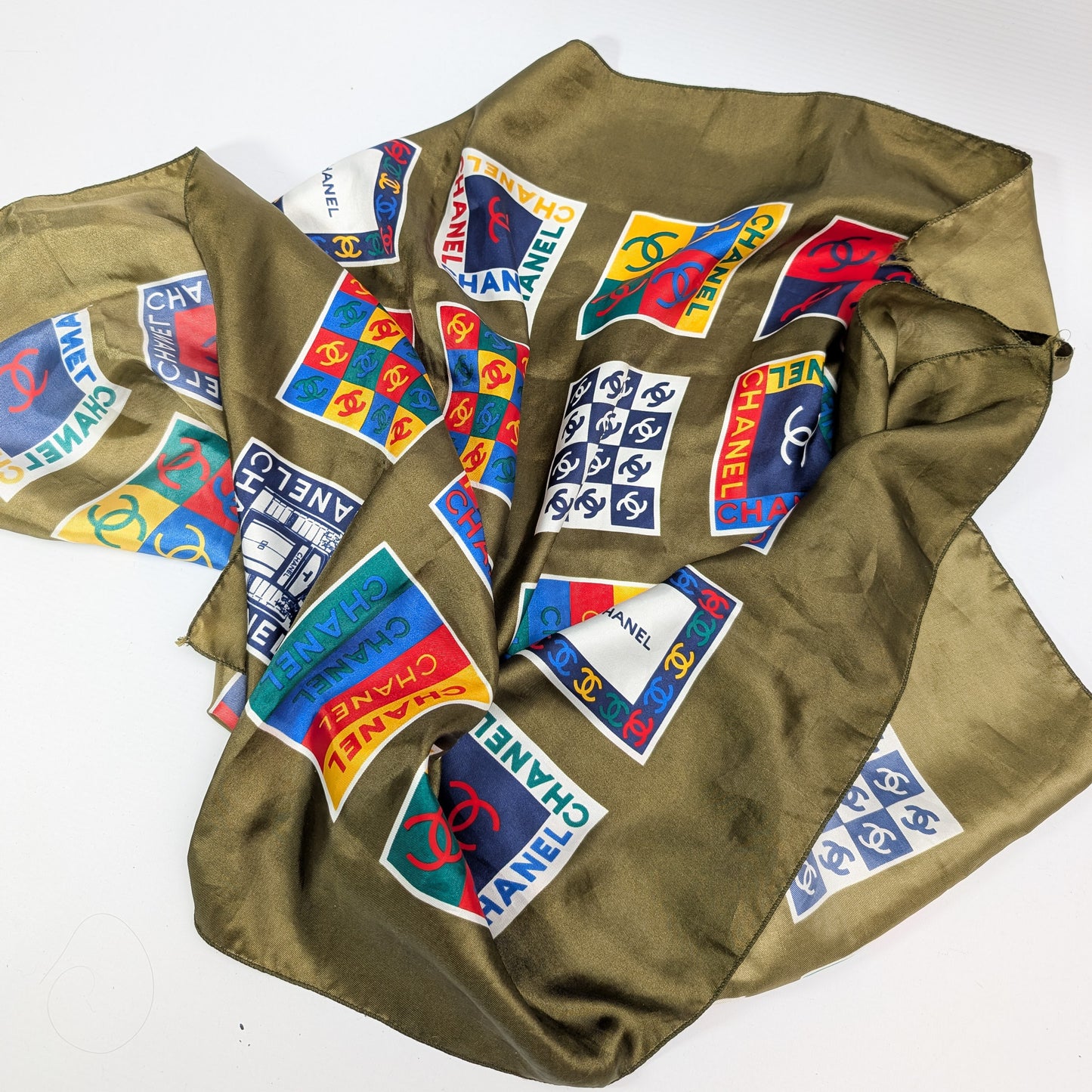 Chanel silk scarf