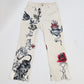 Cavalli "Tattoo" Pants - M