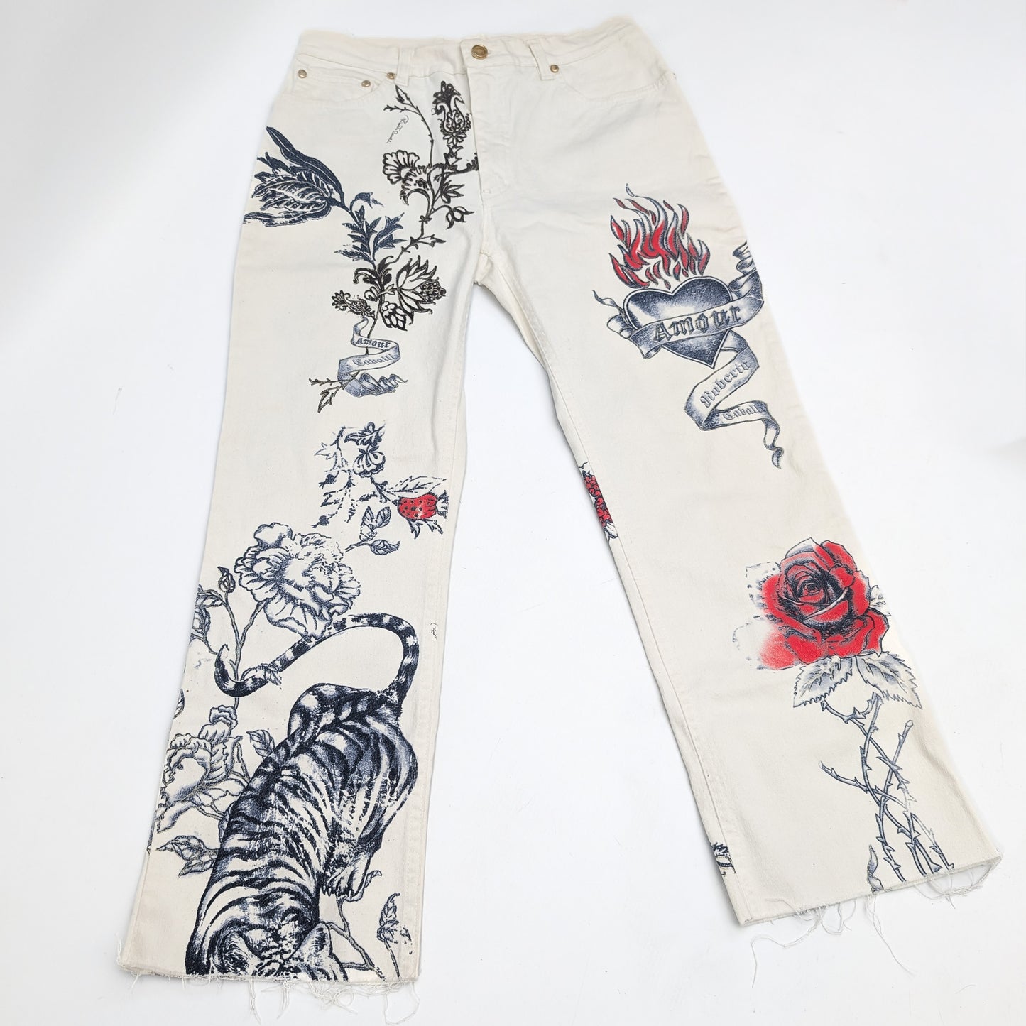 Cavalli "Tattoo" Pants - M