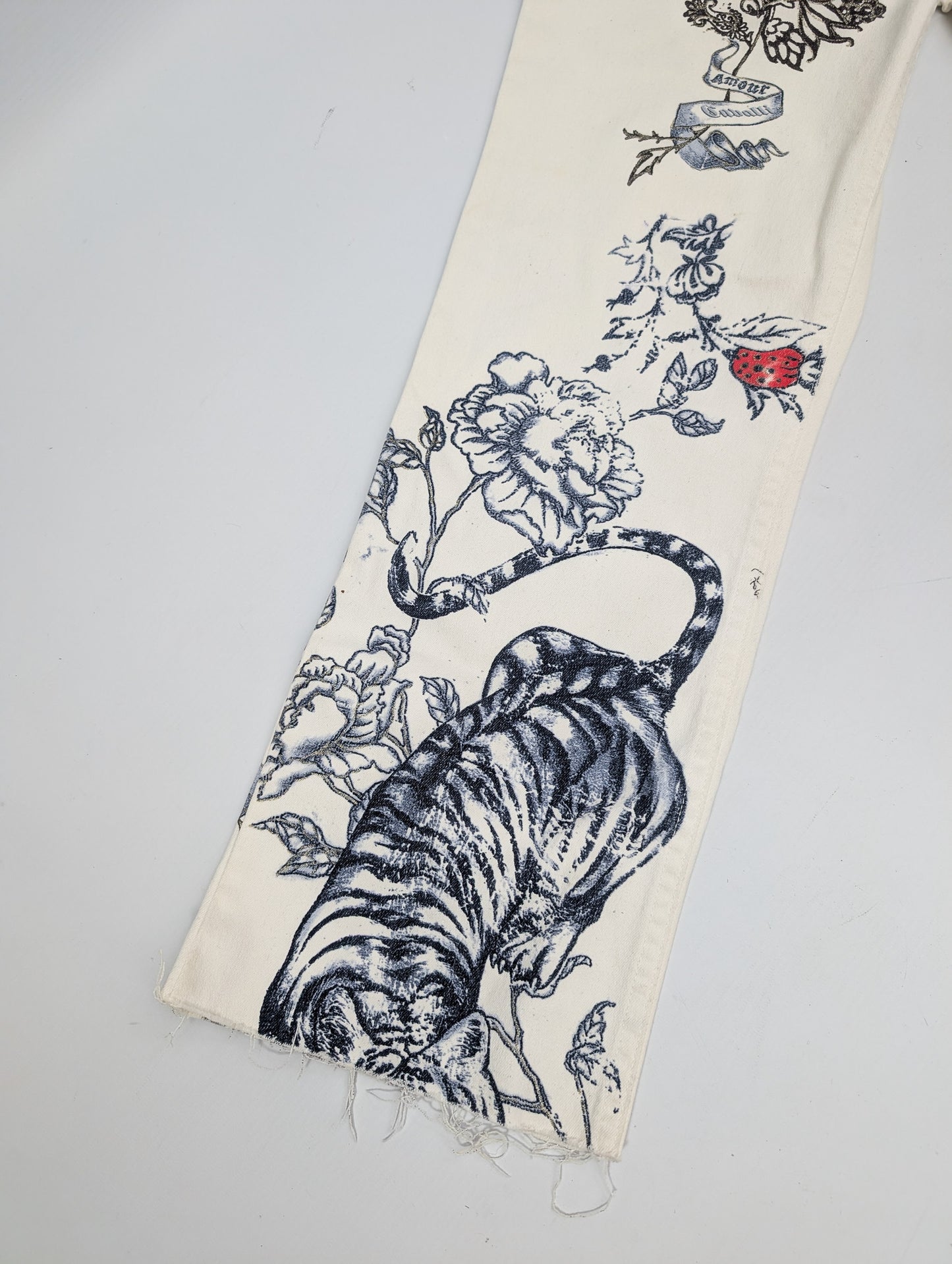 Cavalli "Tattoo" Pants - M