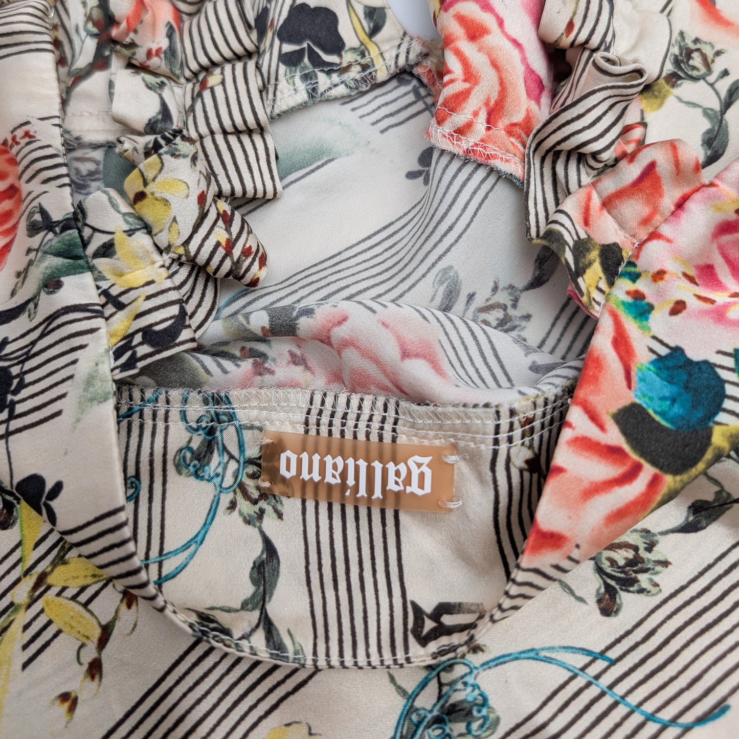 John Galliano silk top