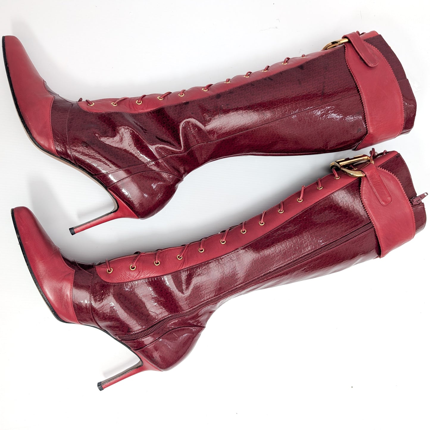 Dior by Galliano Fall 2000 buckle boots - EU39|UK6|US8