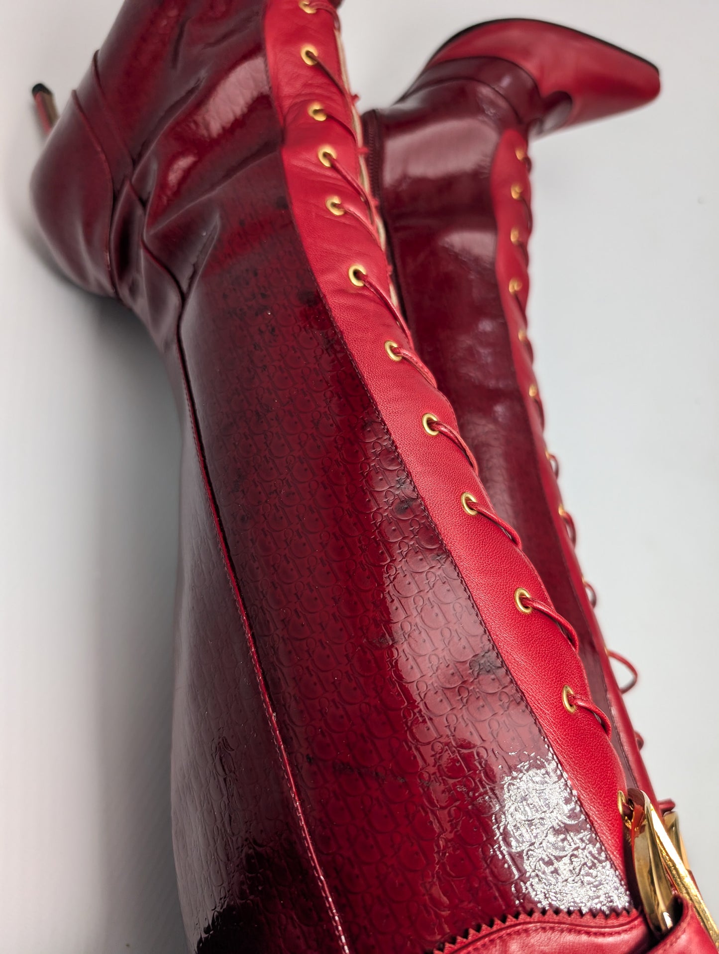 Dior by Galliano Fall 2000 buckle boots - EU39|UK6|US8