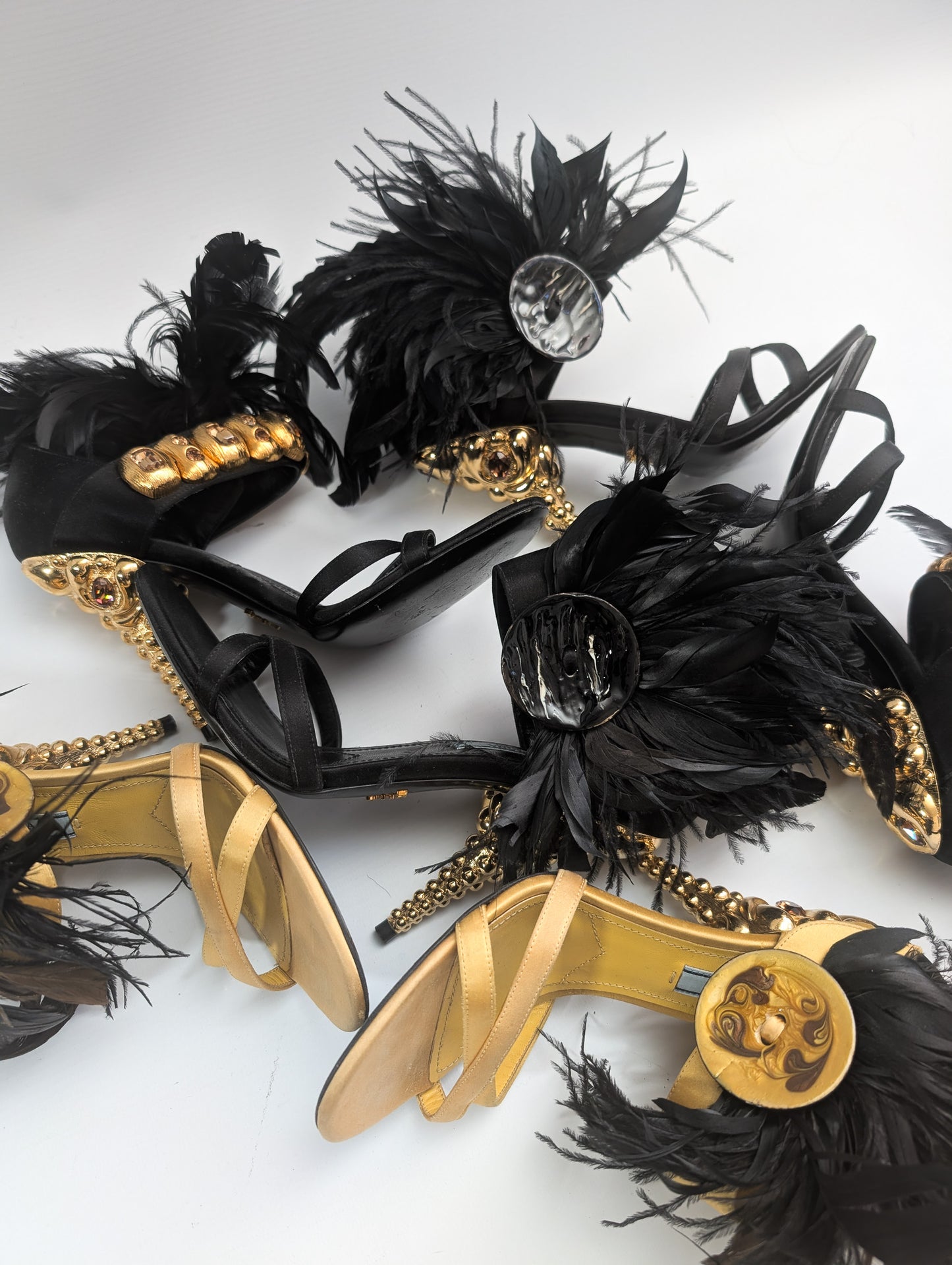 Prada "gold" sandals - EU36|UK3|US5