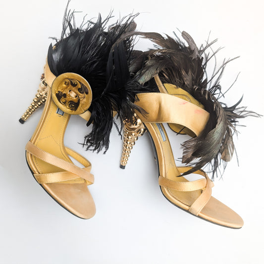 Prada "gold" sandals - EU36|UK3|US5