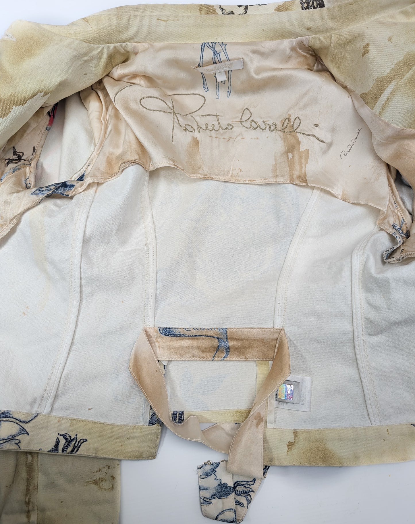 Roberto Cavalli "tattoo" jacket S/S 2003 - M
