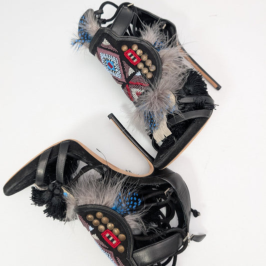 Black "Eskimo" Sandals Dsquared2 F/W 2015 - EU39|6UK|8US