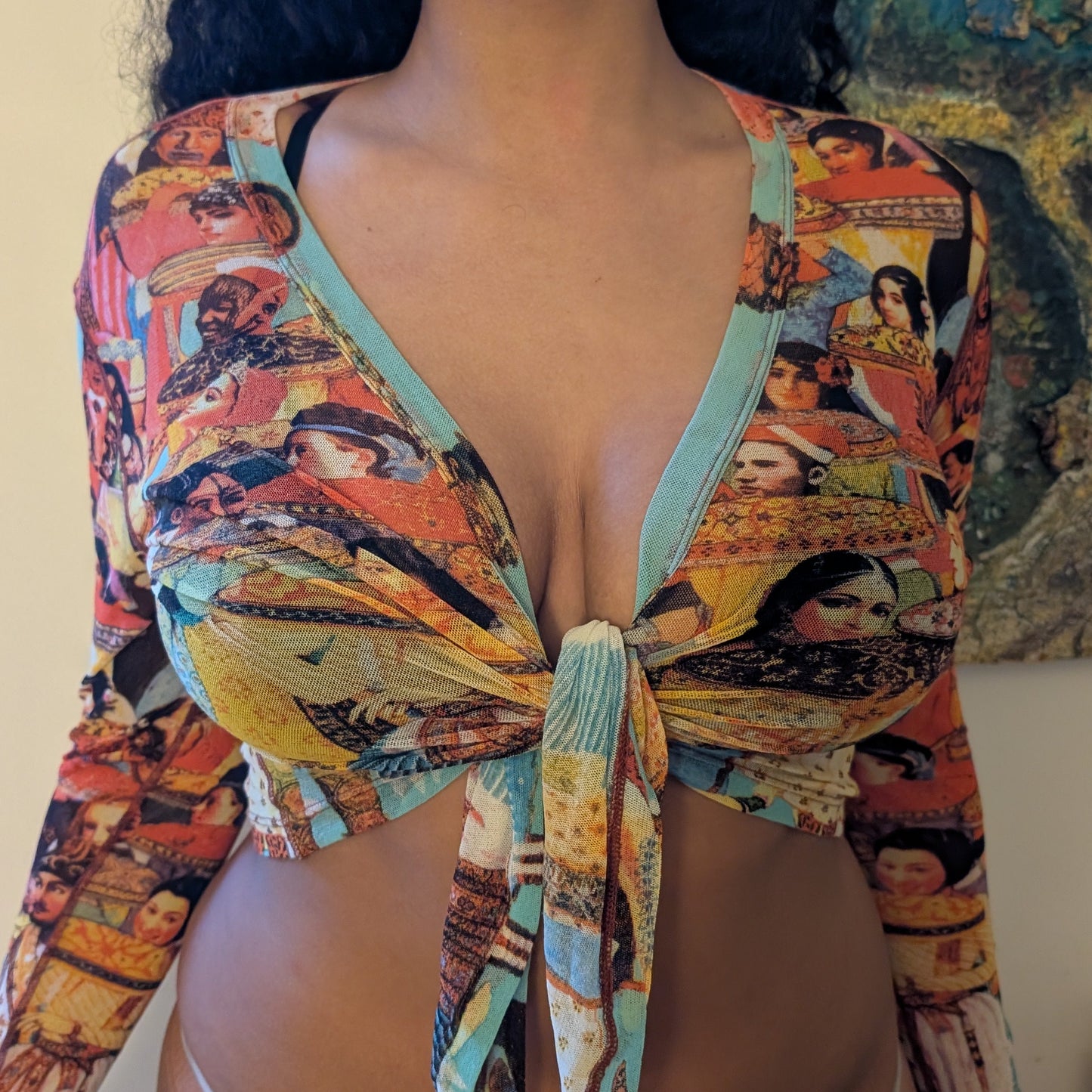 Jean Paul Gaultier "Indian" wrap top