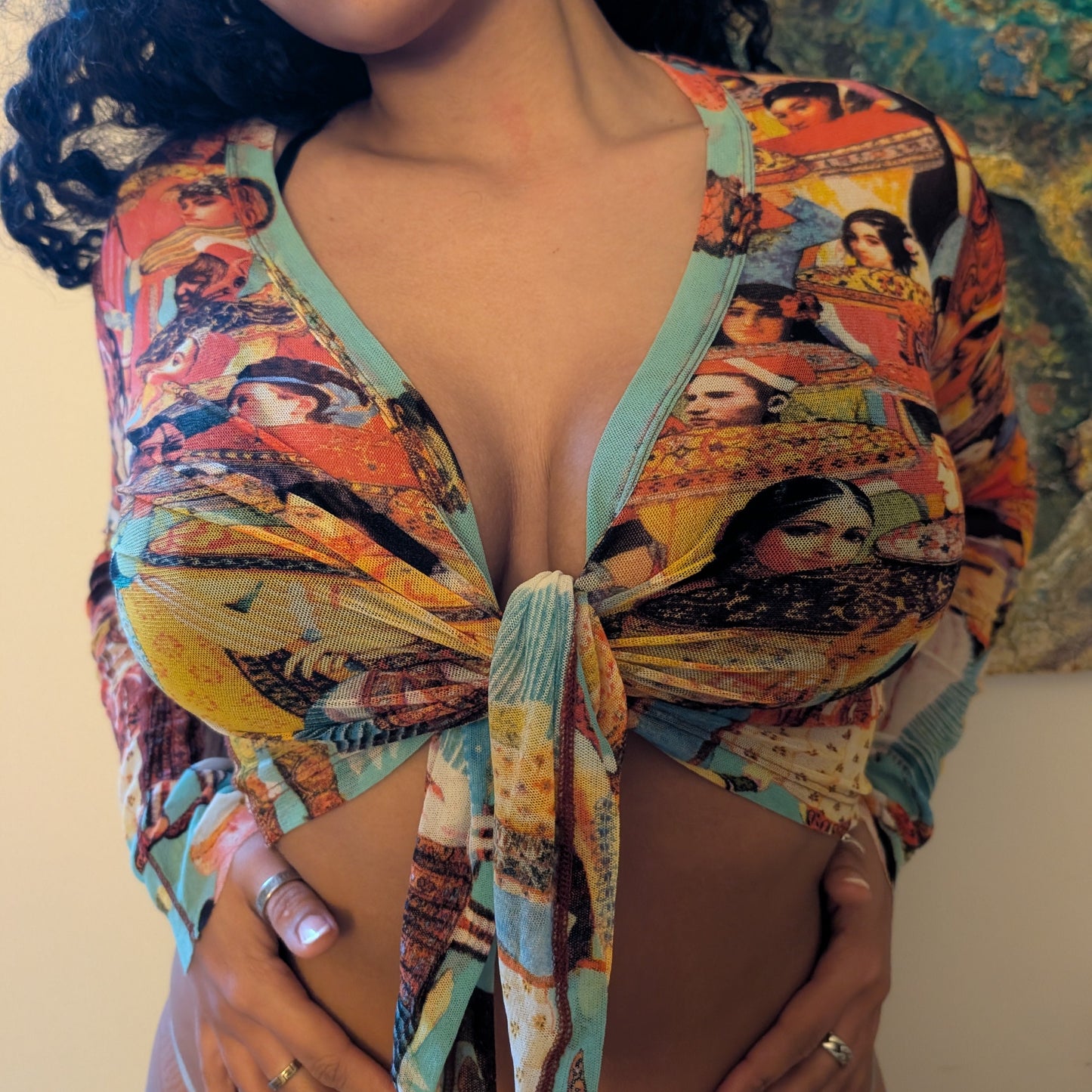 Jean Paul Gaultier "Indian" wrap top