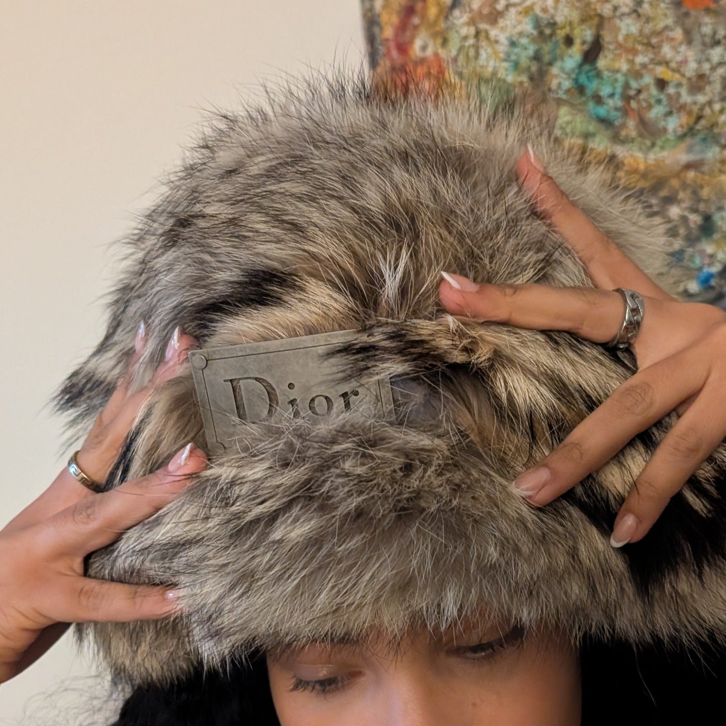 Dior fur hat by Galliano - F/W 2002