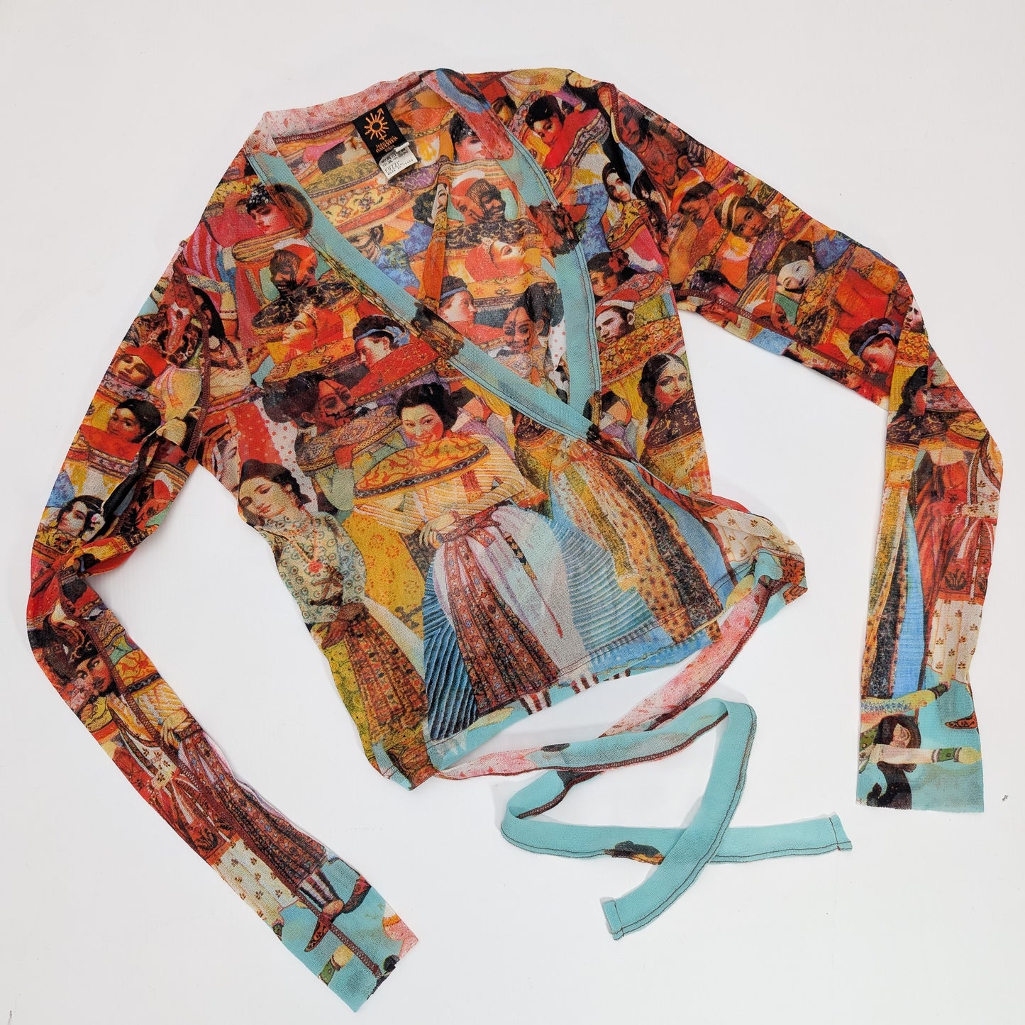 Jean Paul Gaultier "Indian" wrap top