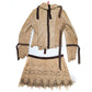 Suede skirt and jacket set - L