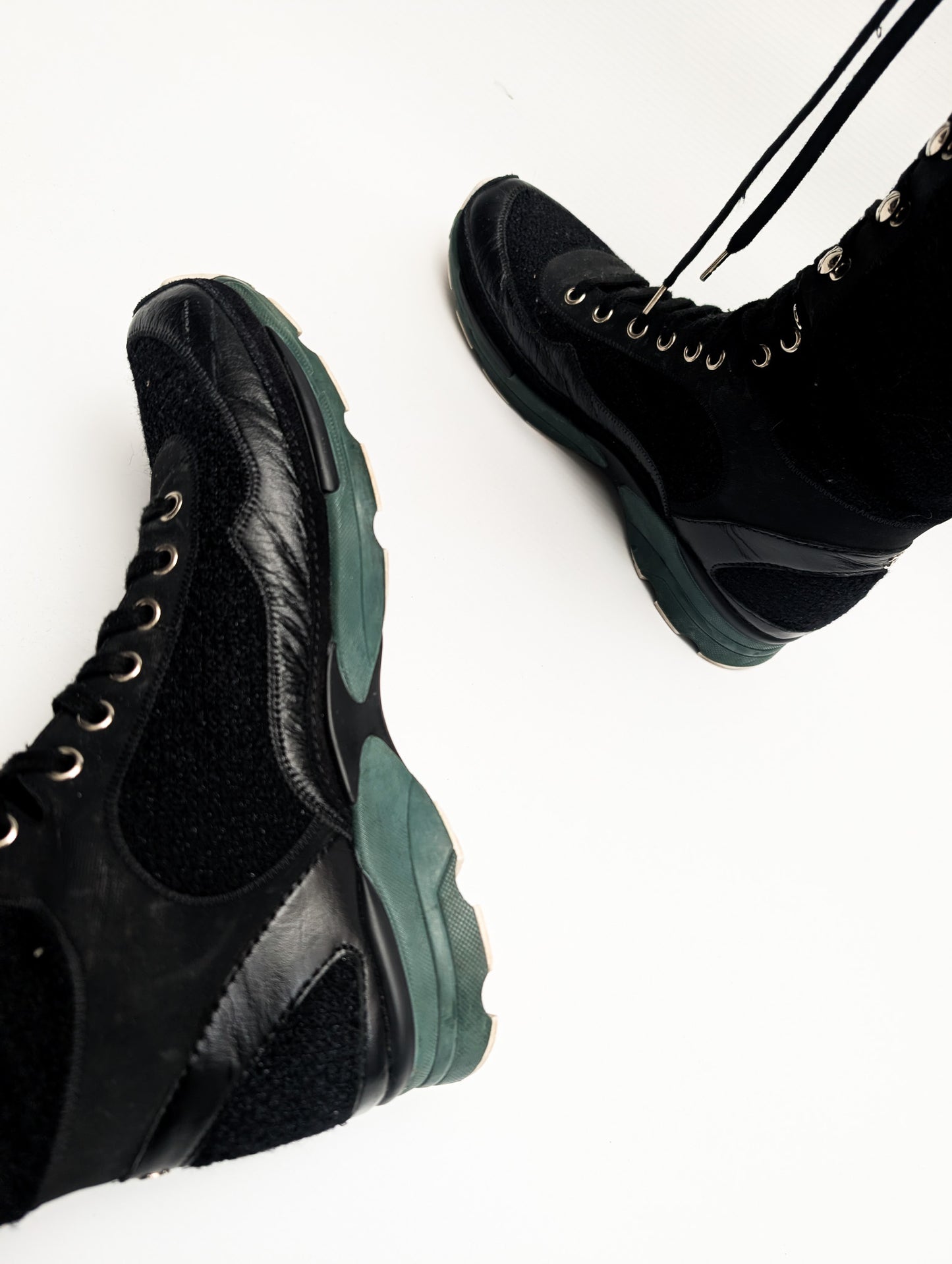 Chanel F/W 2014 tweed sport boots - EU39|UK6|US8