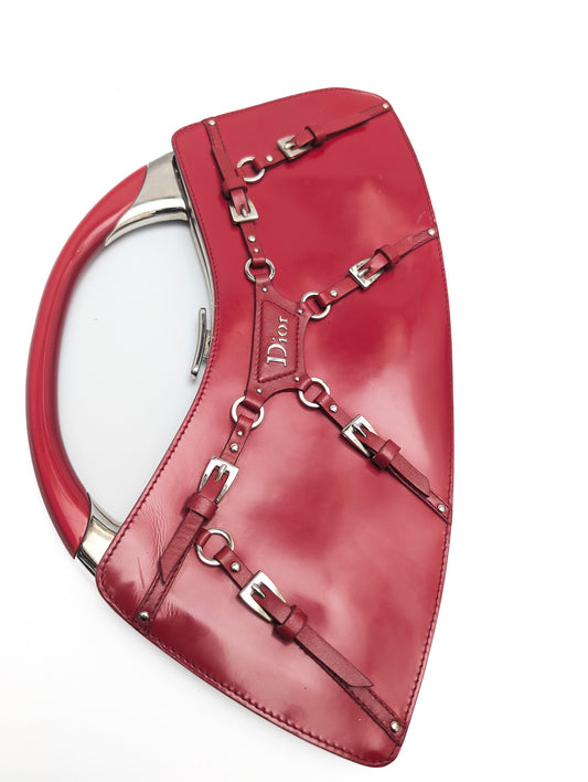 Dior Bondage Red Handbag by Galliano - A/W 2003