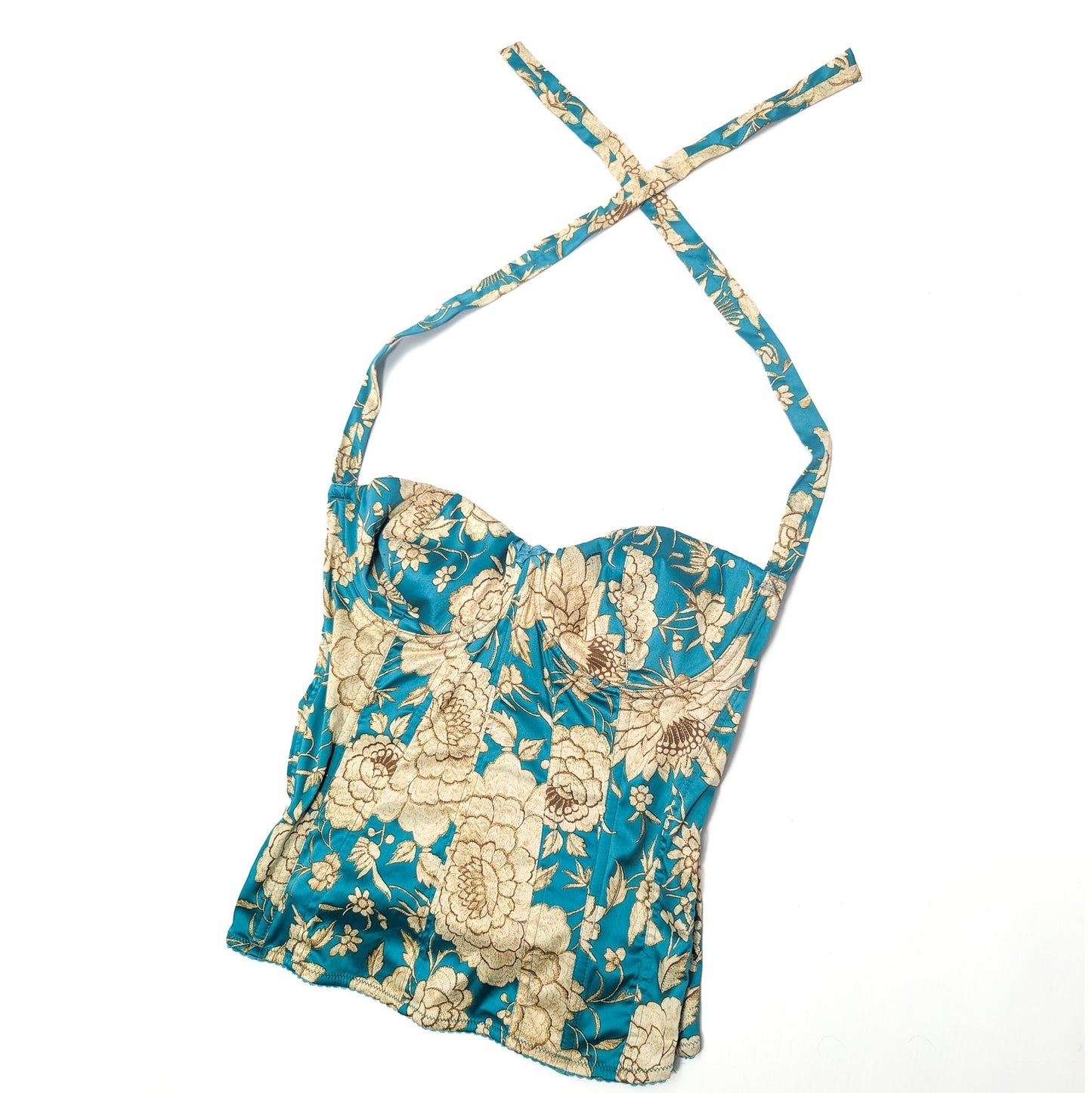 Roberto Cavalli floral print corset