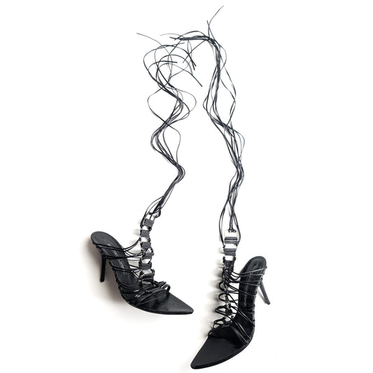 Gianmarco Lorenzi tie sandals - EU37|UK4|US6